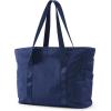 BAGSMART Tote Bag for Women, Tote Bag with Zipper Work Tote with Compartments Nurse Shoulder Hanbag for Travel, Gym(Navy Blue)