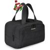 BAGSMART Travel Toiletry Bag, Lightweight Large Wide-open Travel Bag for Women, Puffy Cosmetic Makeup Bag Organizer with Handle for Accessories,Essentials, Toiletries, Black(Black)