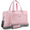 BAGSMART Weekender Bags for Women, Travel Duffle Overnight Bag Personal Item Bag with Shoe Bag for Travel Essentials(Baby Pink)