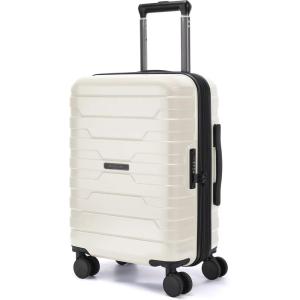 BAGSMART Carry On Luggage 22x14x9 Airline Approved with Spinner Wheels,Lightweight 20 Inch Luggage with TSA Lock,Expandable Hard Shell Carry On Suitcases for Men Women,Royal Blue(White)