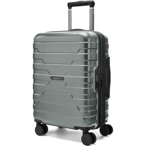 BAGSMART Carry On Luggage 22x14x9 Airline Approved with Spinner Wheels,Lightweight 20 Inch Luggage with TSA Lock,Expandable Hard Shell Carry On Suitcases for Men Women,Royal Blue(Olive)