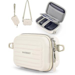BAGSMART Digital Camera Case, Lightweight Kids Camera Case Compatible with Goopow/Mgaolo/CIMELR/Seckton Kids Camera Toys and Children Digital Video Camera, Best Christmas and Birthday Gifts – Blue(Beige)