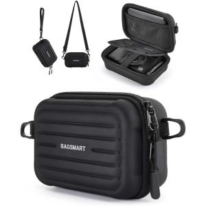 BAGSMART Digital Camera Case, Lightweight Kids Camera Case Compatible with Goopow/Mgaolo/CIMELR/Seckton Kids Camera Toys and Children Digital Video Camera, Best Christmas and Birthday Gifts – Blue(Black)