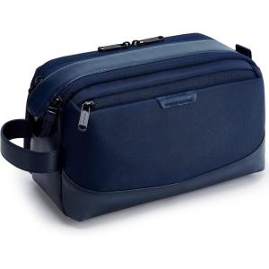 BAGSMART Toiletry Bag for Men, Large Travel Toiletry Organizer, Dopp Kit Water-resistant Shaving Bag for Toiletries Accessories – Black(Nvay Blue)