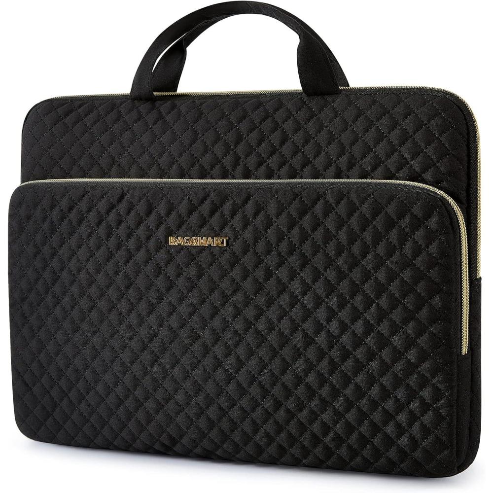 imageBAGSMART 13Inch Laptop Sleeve Black PolyesterBlack