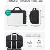 BAGSMART 17.3 Inch Laptop Bag, Expandable Laptop Briefcase, Computer Bag for Men, Mens Work Bag for Business Travel, Black(1-black)