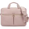BAGSMART 17.3/15.6 Inch Laptop Bag, Briefcase for Women Computer Messenger Bag Office Travel Business, Black(Pink)