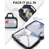 BAGSMART Carry On Luggage 22x14x9 Airline Approved With TSA Lock, 1OO% Polycarbonate Hardside Luggage with Spinner Wheels, Durable Hard Shell Carry On Suitcase 20 inch Black(Black)