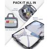BAGSMART Carry On Luggage 22x14x9 Airline Approved With TSA Lock, 1OO% Polycarbonate Hardside Luggage with Spinner Wheels, Durable Hard Shell Carry On Suitcase 20 inch Black(Charcoal Grey)