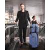 BAGSMART Carry-On Luggage Airline Approved, 20 inch Expandable Suitcase with Duffel bag, Softside Lightweight Suitcases with Spinner Wheels, Durable Travel Luggage, Carry-On Gray(Blue)