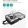 BAGSMART Rolling Laptop Bag, Briefcase with Wheels Fits 17.3 Inch Laptop, Computer Overnight Rolling Bag with TSA Lock for Travel/Men/Women, Black