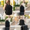 BAGSMART Travel Backpack for Women Men, 40L Flight Approved Carry on Backpack with Shoe Bag, TSA Large Personal Item Backpack with 17 Inch Laptop Compartment, Weekender Suitcase for Travel, Grey(Grey)