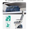 BAGSMART Underseater Carry On Luggage Airline Approved with Spinner Wheels, 16 Inch Small Luggage with TSA Lock, Overnight Small Rolling Softside Suitcases for Women, Navy Blue(Underseat-Navy Blue)