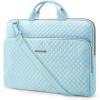 BAGSMART 13-Inch Laptop Sleeve, Black, Polyester(Blue-Shoulder Strap)