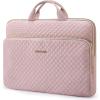 BAGSMART 13-Inch Laptop Sleeve, Black, Polyester(Pink)
