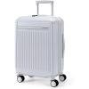 BAGSMART 20 inch Carry on Luggage with Spinner Wheel, Lightweight Carry on Suitcase TSA Lock, Hard Shell Carry on Luggage 22x14x9 Airline Approved Travel Suitcase, Sliver(Sliver)