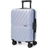 BAGSMART Carry On Luggage 22x14x9 Airline Approved With TSA Lock, 1OO% Polycarbonate Hardside Luggage with Spinner Wheels, Durable Hard Shell Carry On Suitcase 20 inch Black(Lilac Purple)