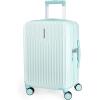 BAGSMART Carry On Luggage 22x14x9 Airline Approved with Spinner Wheels,100% PC Hardside Expandable Luggage with TSA Lock for Trips, 20 Inch Rolling Suitcases for Men Women,Beige(Mint Green)