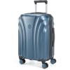 BAGSMART Carry On Luggage 22x14x9 Airline Approved with TSA Lock, Expandable Hard Shell Suitcase with Spinner Wheels, Lightweight 20 Inch Travel Rolling Carry-On Luggage, Black(Light Blue)