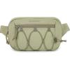 BAGSMART Fanny Packs for Women Small Belt Bag with Adjustable Strap Waist Pack for Running Workout Traveling Hiking, Black(Grayish green)