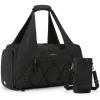 BAGSMART Gym Bag for Women, Lightweight Duffel with Shoe Compartment, Weekender with Wet Pocket, Workout Yoga Tote, Charcoal