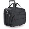 BAGSMART Rolling Laptop Bag, Briefcase with Wheels Fits 17.3 Inch Laptop, Computer Overnight Rolling Bag with TSA Lock for Travel/Men/Women, Black