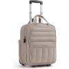 BAGSMART Small Underseat Carry on Luggage with Wheels, 16-inch Small Under Seat Luggage, Lightweight Travel Luggage Travel Suitcase for Women, Personal Item Bag, Brown(Brown)