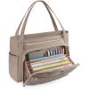 BAGSMART Teacher Tote Bag for Women 15.6in Quilted with Insulated Pocket & Nurse Bag Features (Black)(Brown)