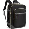 BAGSMART Travel Backpack for Women, 35L Carry-On Backpack Fits 17.3 Inch Laptop, TSA Approved Water-Resistant Weekender Gym Backpack, Black(Black)