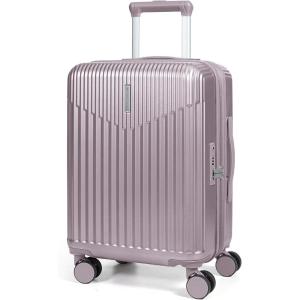 BAGSMART Carry On Luggage 22x14x9 Airline Approved with Spinner Wheels,100% PC Hardside Expandable Luggage with TSA Lock for Trips, 20 Inch Rolling Suitcases for Men Women,Green(Purple)