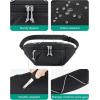 BAGSMART Fanny Packs for Women Belt Bag with Adjustable Strap Crossbody Waist Bag Pack for Running Hiking Workout Travel, Black(Black)