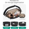 BAGSMART Fanny Packs for Women Belt Bag with Adjustable Strap Crossbody Waist Bag Pack for Running Hiking Workout Travel, Black(Black)