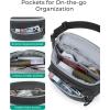 BAGSMART Fanny Packs for Women Men Crossbody Waist Bag with Adjustable Strap Belt Bag for Running Sport Travel Hiking, Beige(Beige)