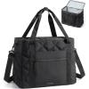 BAGSMART 38L Travel Duffle Bag, Weekender Overnight Hospital Bag for Women Labor Delivery, Carry-On Personal Item Large Tote(Black)