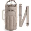 BAGSMART Water Bottle Holder Bag with Strap, 40/32 oz Crossbody Bag Gym Accessories, Sling Purses for Women(Camel)