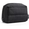 BAGSMART Elegant Roomy Makeup Bags (Initial-K-Pink)(02-Black)