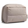 BAGSMART Elegant Roomy Makeup Bags (Initial-K-Pink)(02-Camel)