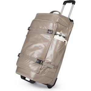 BAGSMART 70L Rolling Duffle Bag with Wheels, Large Travel Duffel Luggage Bag for Men, Water Repellent Heavy Duty for Travel Camp, Olive Green(Camel)