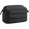 BAGSMART Makeup Bag Travel Toiletry Bag, Puffy Padded Make Up Bags for Women, Makeup Organizer Wide-open Pouch Purse, Travel Essentials for Toiletries Accessories Brushes, Camel(Brown)(Black)