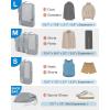 BAGSMART Compression Packing Cubes for Travel, 6 Set Packing Cubes for Carry on Suitcases, Compression Travel Cubes & Suitcase Organizer for Packing with Shoe Bag Khaki(01-Grey)