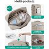 BAGSMART Large Gym Bag for Women, Carry on Travel Duffel Bag, Water-resistant Weekender with Shoe Compartment for Gym Travel Work, Classic(Classic)
