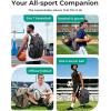 BAGSMART Basketball Bag with Shoes Compartment, Basketball Backpack with Ball Holder, Functional Gym Bag for Velleyball, Soccer & Baseball(Light Brown)