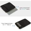 BAGSMART Laptop Sleeve, 15.6 Inch, Shockproof, Water Repellent, Compatible with HP, Dell, Lenovo, Acer, Asus Notebook, MacBook Pro 16 Inch, Carrying Case with Pocket, Black(Black)