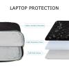 BAGSMART Laptop Sleeve, 15.6 Inch, Shockproof, Water Repellent, Compatible with HP, Dell, Lenovo, Acer, Asus Notebook, MacBook Pro 16 Inch, Carrying Case with Pocket, Black(Black)
