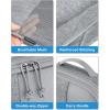 BAGSMART Compression Packing Cubes for Travel, 6 Set Packing Cubes for Carry on Suitcases, Compression Travel Cubes & Suitcase Organizer for Packing with Shoe Bag Sky Blue(01-Grey)