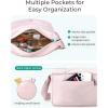 BAGSMART Crossbody Bags for Women, Quilted Puffer Shoulder Bag, Handbag Small Purses for women(Beige)