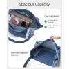 BAGSMART Women’s Multi-Compartment Tote Bag with Elastic Cord for Travel Fitness Outdoor Activities(Light Blue)