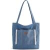 BAGSMART Women’s Multi-Compartment Tote Bag with Elastic Cord for Travel Fitness Outdoor Activities(Dark Blue)