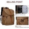 BAGSMART Camera Backpack, DSLR SLR Waterproof Camera Bag with 15 Inch Laptop Compartment & Tripod Holder & Rain Cover, Green(Khaki)