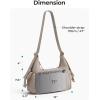 BAGSMART Crossbody Bags for Women, Small Puffer Purses for Women Daily/Travel, 6L Cute Fluffy Hobo Bag with Adjustable Strap(A-warm Sand)